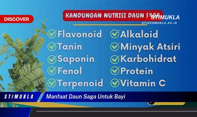 Ketahui 8 Manfaat Daun Saga untuk Bayi,  Tips Aman dan Efektif Merawat Si Kecil