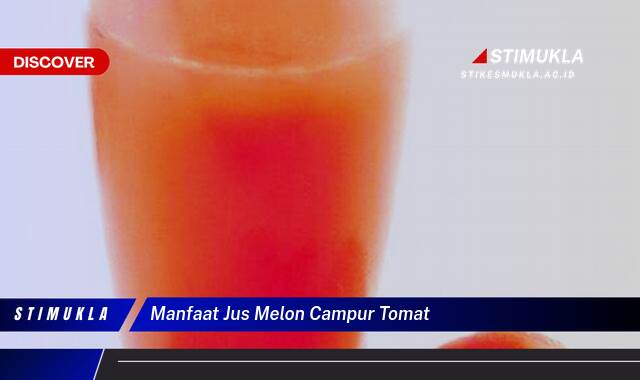 9 Manfaat manfaat jus melon campur tomat segudang vitamin dan serat
