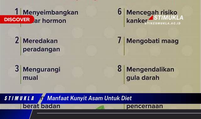 Temukan 10 Manfaat Kunyit Asam untuk Diet, Turunkan Berat Badan Secara Alami