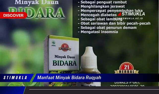 9 Manfaat Minyak Bidara Ruqyah untuk Kesehatan dan Ketentraman Jiwa