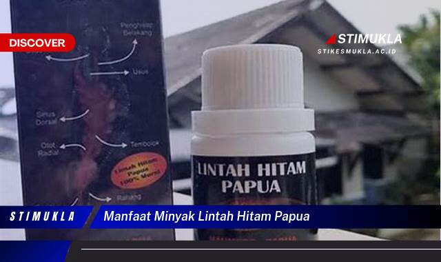 Temukan 10 Manfaat Minyak Lintah Hitam Papua untuk Kesehatan Anda