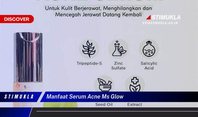 Ketahui 10 Manfaat Serum Acne MS Glow untuk Kulit Berjerawat dan Bebas Jerawat Lebih Cepat