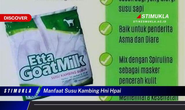 Ketahui 8 Manfaat Susu Kambing HNI HPAI untuk Kesehatan Tubuh Anda Ketahui 8 Manfaat Susu Kambing HNI HPAI untuk Kesehatan Tubuh Anda
