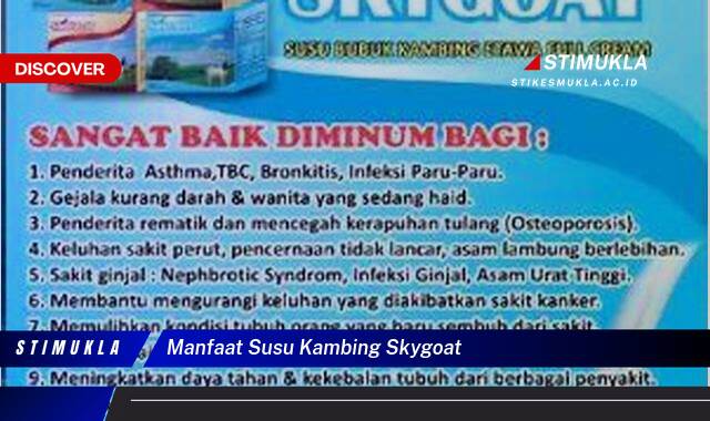 Ketahui 8 Manfaat Susu Kambing Skygoat untuk Kesehatan Tubuh Anda