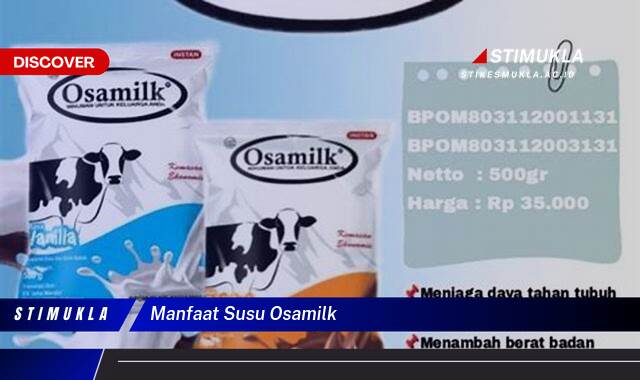 Ketahui 8 Manfaat Susu Osamilk untuk Kesehatan Tubuh dan Keluarga Anda Ketahui 8 Manfaat Susu Osamilk untuk Kesehatan Tubuh dan Keluarga Anda
