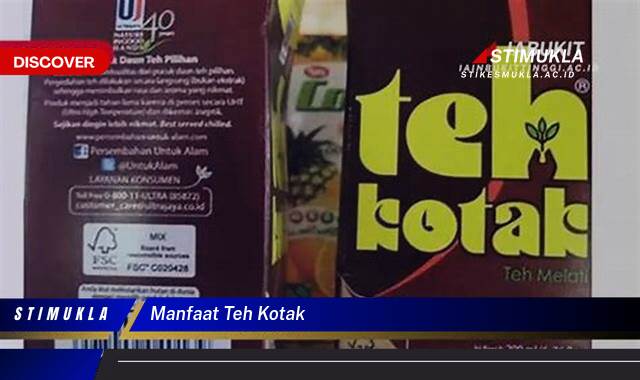 Temukan 10 Manfaat Teh Kotak untuk Kesehatan Tubuh Anda