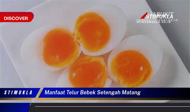 Ketahui 8 Manfaat Telur Bebek Setengah Matang untuk Kesehatan dan Kecantikan