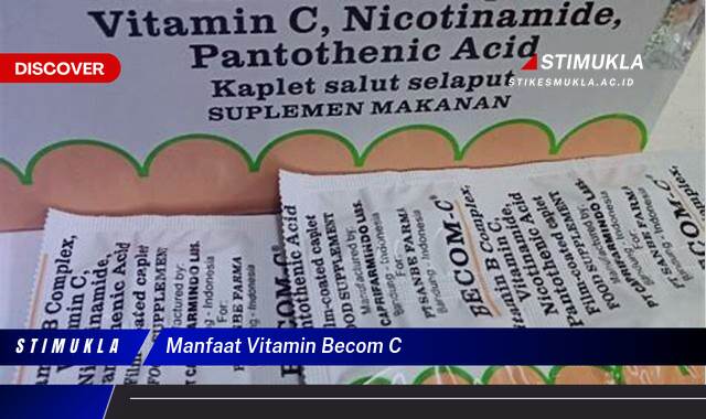 Ketahui 8 Manfaat Vitamin Becom C untuk Energi Tubuh Seharian