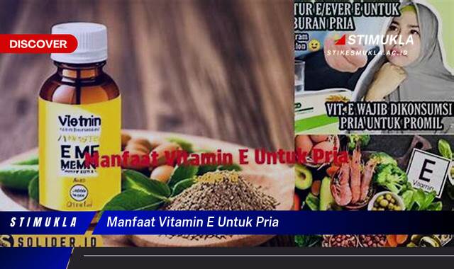 Ketahui 10 Manfaat Vitamin E untuk Pria, Meningkatkan Kesehatan dan Vitalitas