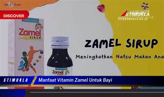 8 Manfaat Manfaat Vitamin Zamel untuk Bayi Terungkap Fakta Pentingnya