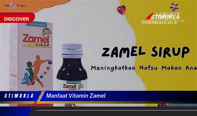 Ketahui 9 Manfaat Vitamin Zamel untuk Kesehatan Tubuh Anda