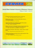 Cerata : Jurnal Ilmu Farmasi (Journal of Pharmacy Science) Volume 2 Nomor 1 Juli 2013