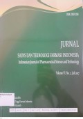 Jurnal Sains dan Teknologi Farmasi Indonesia= Indonesian Journal of Pharmaceutical Science and Technology Volume VI No 2 Juli 2017
